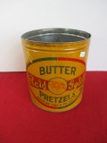 American Cone & Pretzel Co. Rold Gold Advertising Pretzel Tin