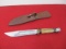 Marble's Gladstone-Wood/Brass Fixed Blade Knife