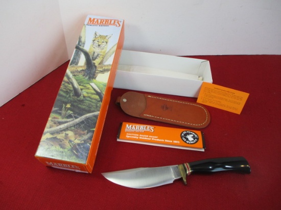 Marble's Gladstone-Woodcraft Black Micarta/Carver Fixed Blade Knife