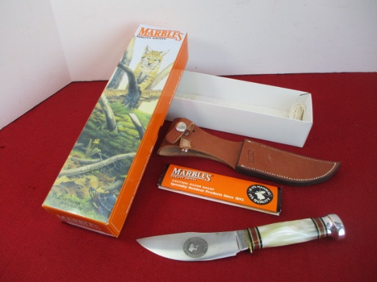 *Marble's Gladstone-Women's Shooting Sports Mother of Pearl/Aluminum Knife