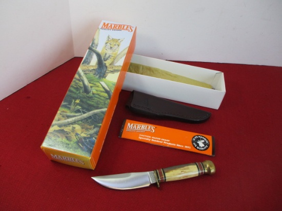 Marble's Gladstone-Fieldcraft Walrus/Brass Fixed Blade Knife