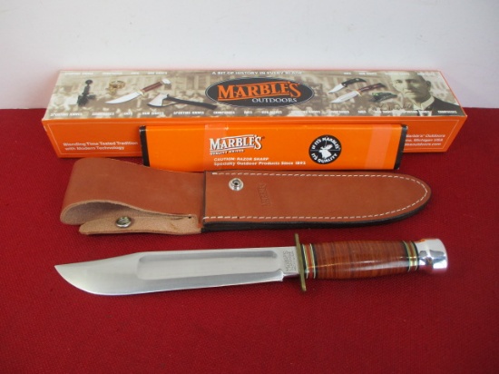 *Marble's Gladstone-8" Pre-Production Prototype #1 of 50 Leather/AL Hunting Knife