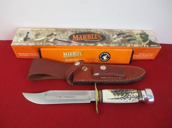 *Marble's Gladstone-7" Lake Ontario Series #1 of 50 Full Brass Guard Custom 2003 Knife
