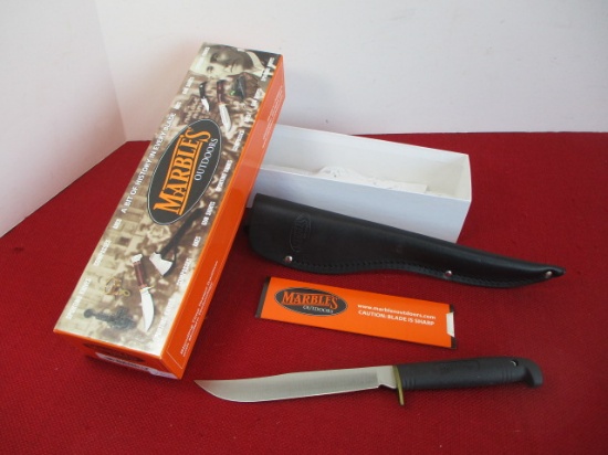 Marble's Gladstone-Kraton Brass Half Guard Filet Knife