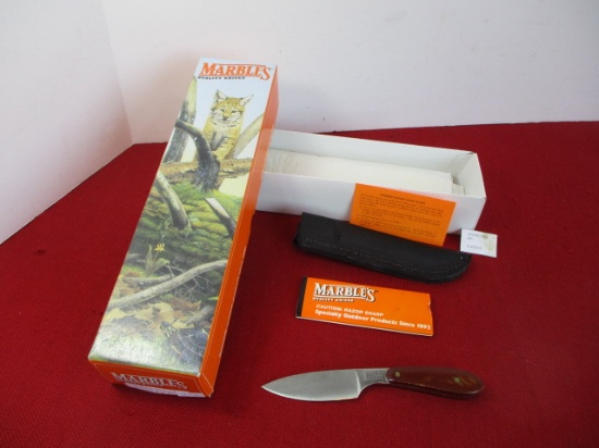 Marble's Gladstone-Custom 200 Yellow Micarta Mini Caper Fixed Blade Knife