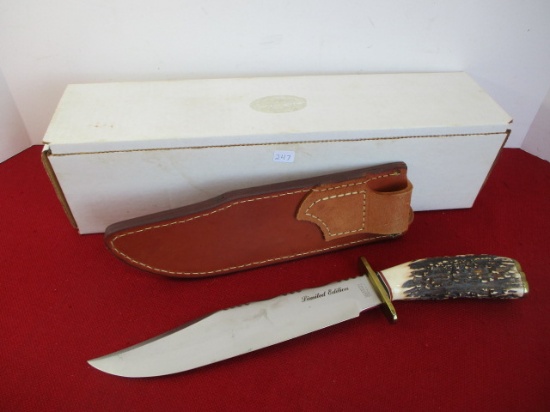 *Marble's Gladstone-Limited Edition Stag/Brass Half Guard 9" Hunting Knife