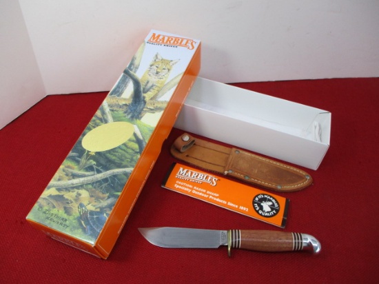 Marble's Gladstone-Campcraft Wood/Brass/Aluminum Fixed Blade Knife