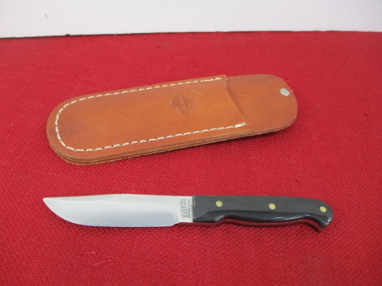 Marble's Gladstone-Brass Pinned Handle Caper Fixed Blade Knife