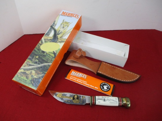 Marble's Gladstone-Centennial Gold Woodcraft Fixed Blade Knife