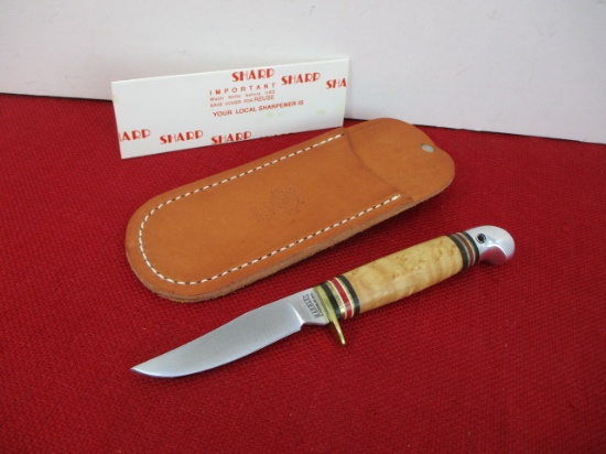 Marble's Gladstone-2.5" Fixed Blade Knife w/ Leather Sheath