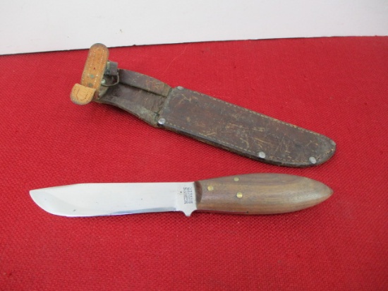 *Marble's Gladstone-Vintage Classic Brass Pinned Fixed Blade Knife