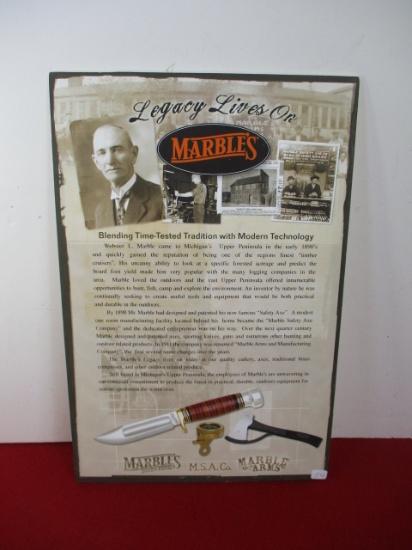 Marble's Gladstone-Cardstock Historical Storefront Advertiser