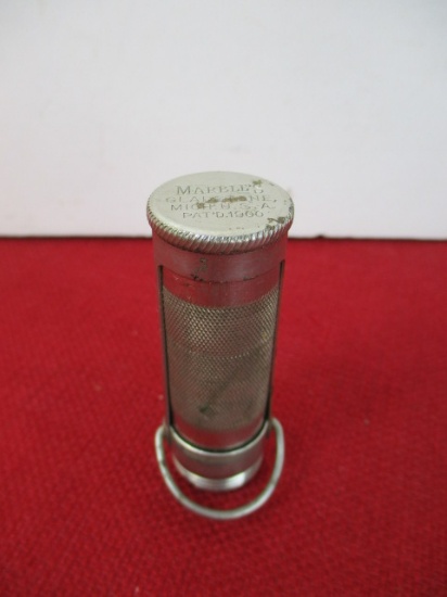 Marble's Gladstone-Nickel Plated Brass Waterproof Match Safe-B