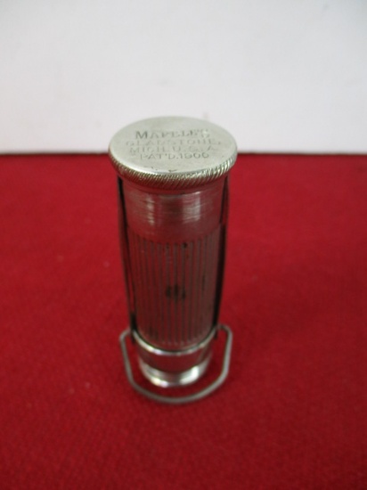Marble's Gladstone-Nickel Plated Brass Waterproof Match Safe-C