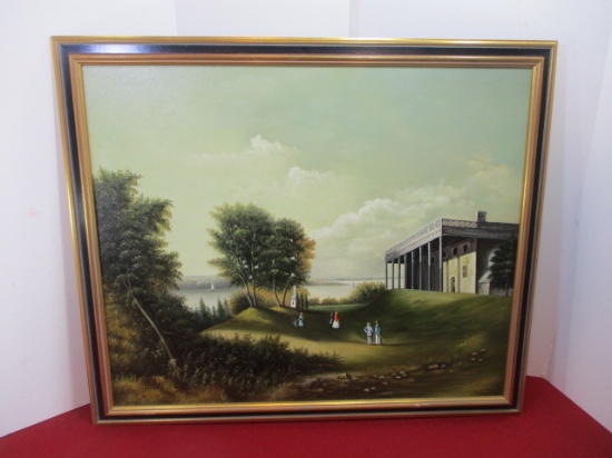 George Washington's Birthplace Oil on Canvas