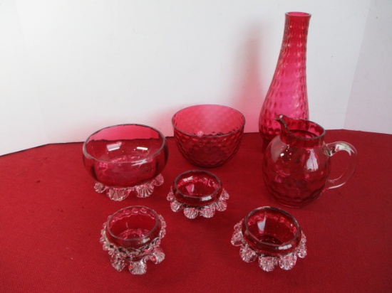 Mixed Ruby Glass