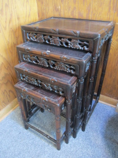 Carved Nested Tables