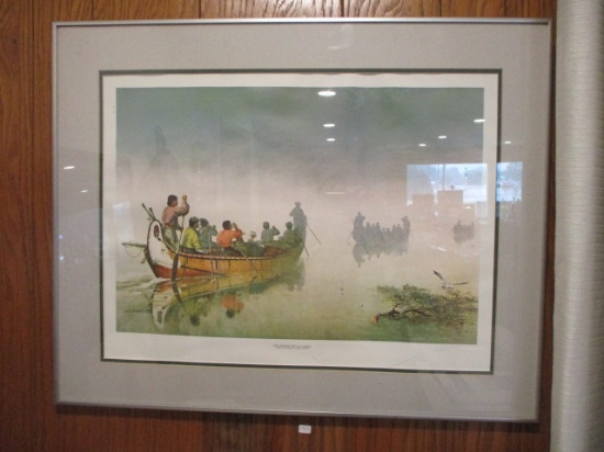 Lake Superior Crossing 1869 Framed Print