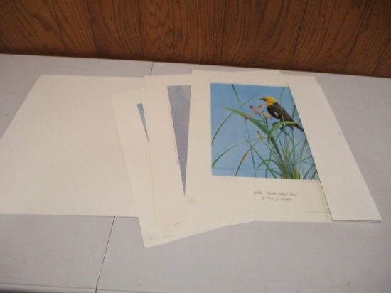 O.J. Gromme Unframed Signed & Numbered Prints-Lot of 6