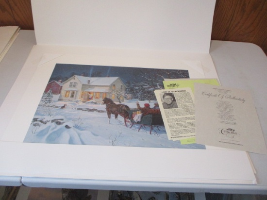 Lee Stroneck Unframed Artwork-Lot of 3