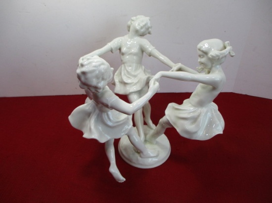*K. Tutter German 1920's "May Dance" Figural Porcelain
