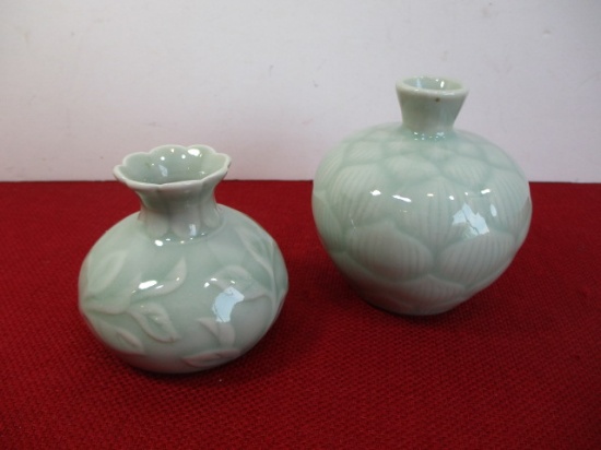 Pair of Celadon Vase