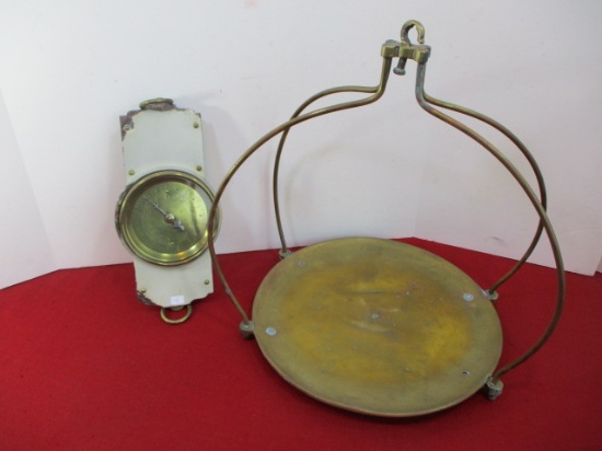 Solid Brass Chattilion's 20 Lb. Spring Balanced Scale
