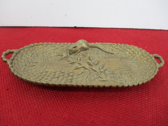 Figural Brass Dresser Tray