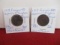 1918 Regency of Kingdom of Poland 20 Fenigow Coin Pair