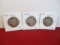 1900 Barber Silver Half Dollar Coins-Lot of 3