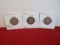 1893-S and 1893-O Barber Silver Quarter Dolaar Coins-Lot of 3