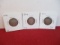 1894 Barber Silver Quarter Dollar Coins-Lot of 3