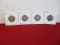 1899 Barber Silver Quarter Dollar Coins-Lot of 4