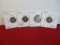 Mixed Silver Barber Dimes-Lot of 4
