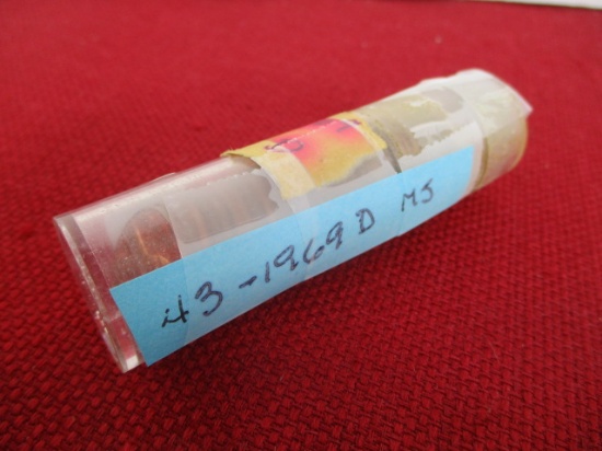 1969-D MS Pennies-Tube of 43