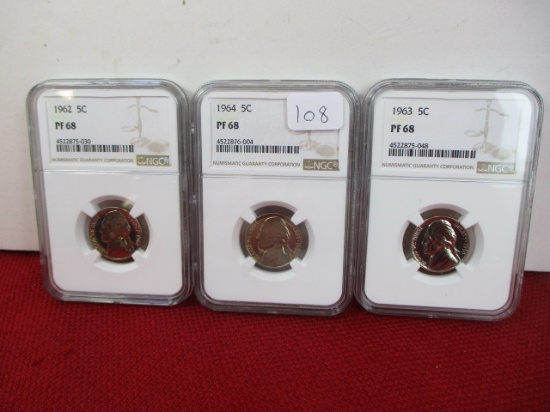 NGC 1962-1964 Graded Nickels