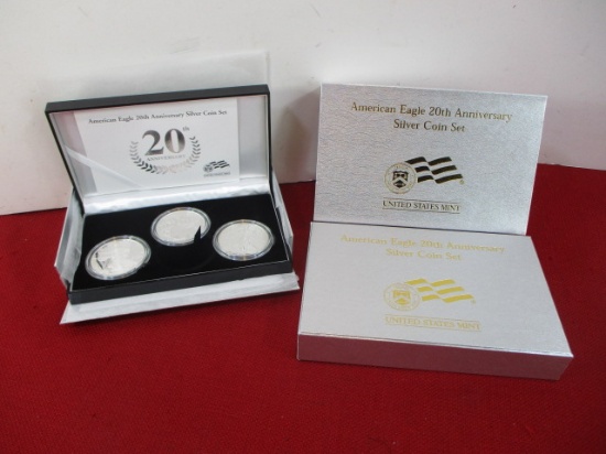 American Eagle 20th Anniversary Silver Cooin Set-A