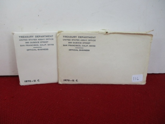 Treasury Departsment 1970 U.C. Sets Pair