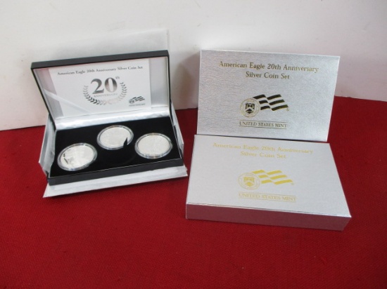 American Eagle 20th Anniversary Silver Cooin Set-B