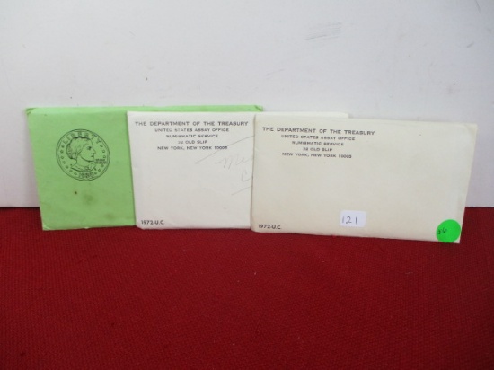Treasury Departsment 1972  U.C. Sets Pair with Bonus 1980 Dollar Souvenir Set