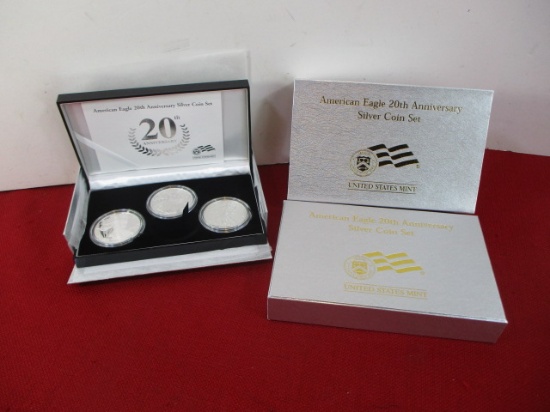 American Eagle 20th Anniversary Silver Cooin Set-C