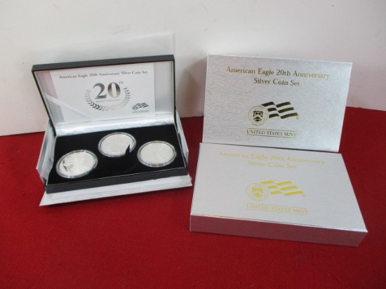 American Eagle 20th Anniversary Silver Cooin Set-D