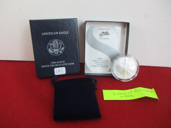 2006 United States Mint American Eagle Silver Dollar Coin-Burnished-C