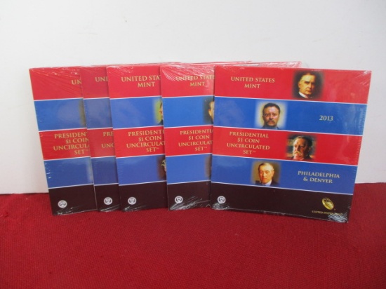 United States Mint Philadelphia and Denver Uncirculated Coins Sets-2012-2016-A