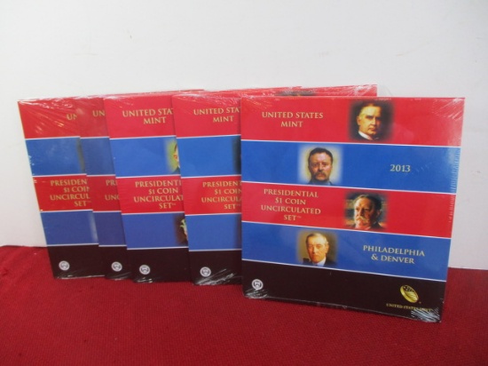 United States Mint Philadelphia and Denver Uncirculated Coins Sets-2012-2016-D