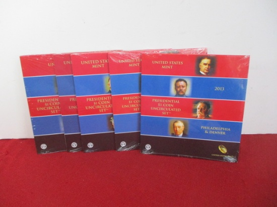 United States Mint Philadelphia and Denver Uncirculated Coins Sets-2012-2016-Missing 2013