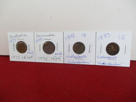 Mixed Early Foreign Coins-Lot of 4