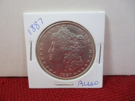 1887 Morgan Silver Dollar Coin-A