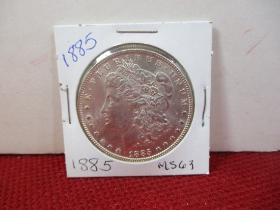 1885 Morgan Silver Dollar Coin-A