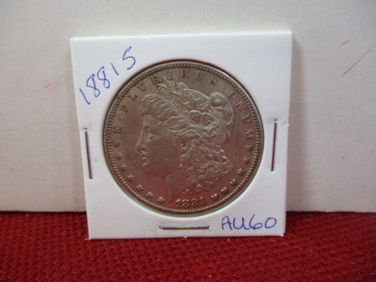1881-S Morgan Silver Dollar Coin-A